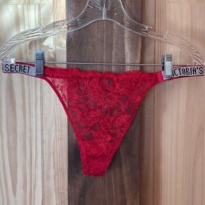 NWOT Victoria's Secret Scarlet Lace Panty